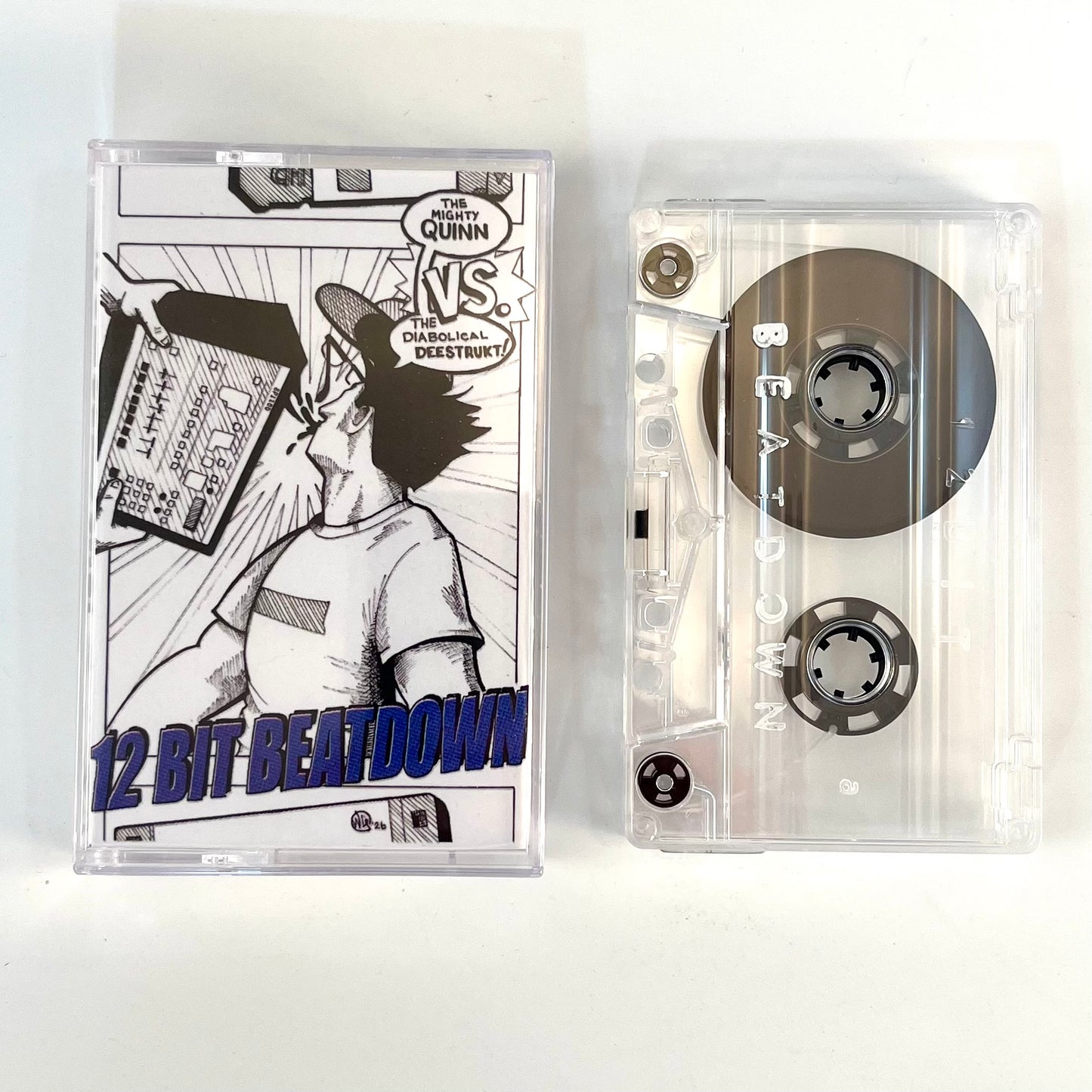 IRIS001 The Mighty Quinn vs. The Diabolical Deestrukt - 12 bit Beatdown cassette tape