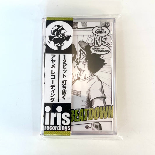 IRIS001 The Mighty Quinn vs. The Diabolical Deestrukt - 12 bit Beatdown cassette tape