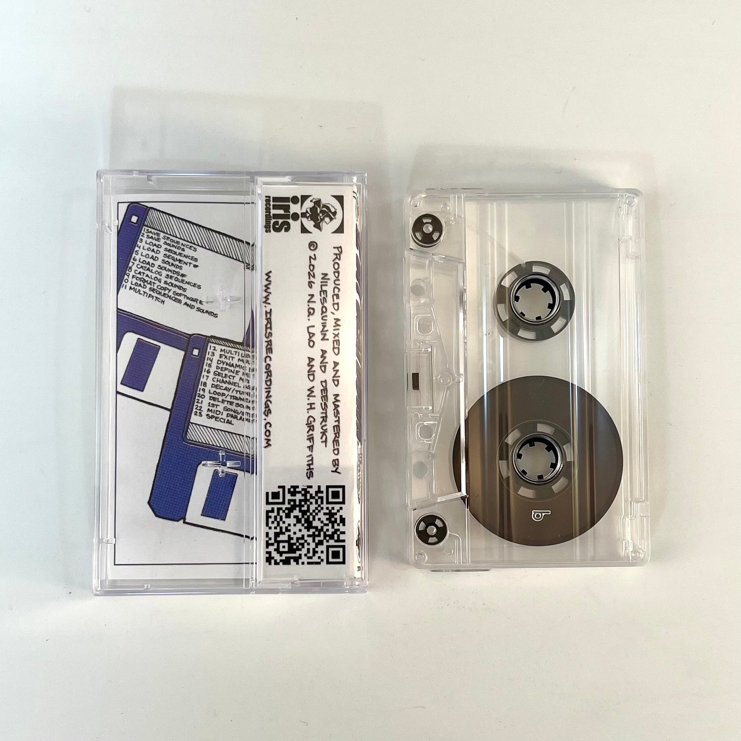 IRIS001 The Mighty Quinn vs. The Diabolical Deestrukt - 12 bit Beatdown cassette tape